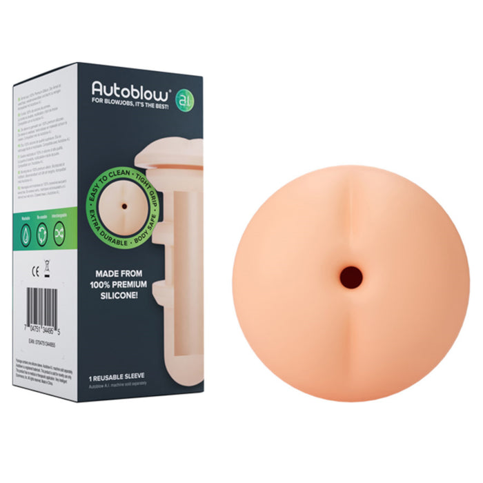 Autoblow  A.I. Silicone Anus Sleeve White