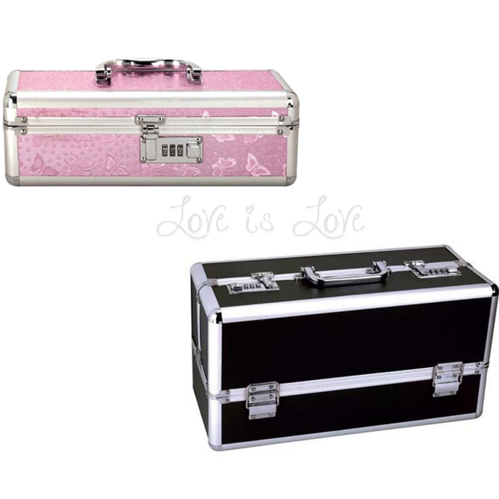 BMS Factory Lockable Toys Storage Case Small Pink or Large Black