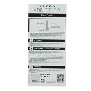 BMS Factory Naked Addiction Silicone Dual Density Dildo With Suction Cup 200 MM Caramel love is love buy sex toys in singapore u4ria loveislove