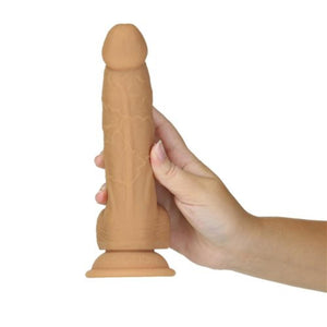 BMS Factory Naked Addiction Silicone Dual Density Dildo With Suction Cup 200 MM Caramel love is love buy sex toys in singapore u4ria loveislove