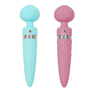 BMS Pillow Talk Sultry Rotating Wand Warming Vibrator Teal Or Pink buy in Singapore Loveislove U4ria