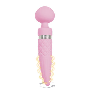 BMS Pillow Talk Sultry Rotating Wand Warming Vibrator Teal Or Pink buy in Singapore Loveislove U4ria