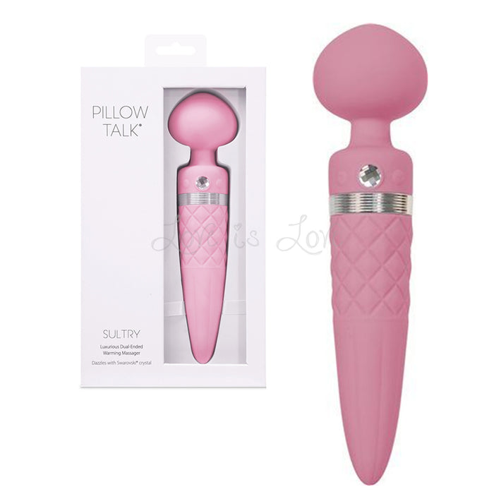 BMS Pillow Talk Sultry Rotating Wand Warming USB Rechargeable Vibrator