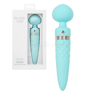 BMS Pillow Talk Sultry Rotating Wand Warming Vibrator Teal Or Pink buy in Singapore Loveislove U4ria