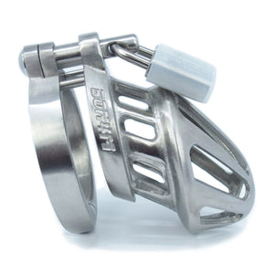 BON4M High Quality Stainless Steel Hinged Chastity Cock Cage Small-Medium Size buy at LoveisLove U4Ria Singapore