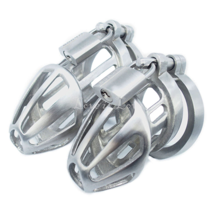 BON4MPlus Optimal Male Chastity Stainless Steel Package (BON4M, BON4MLarge)