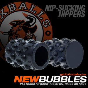 Oxballs Bubbles Nipsuckers Regular Size Black OX-1923