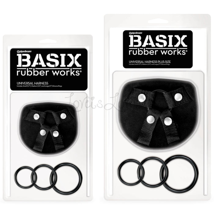 Basix Rubber Works Universal Harness Regular Size or Plus Size