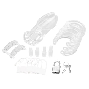 Blueline Acrylic See-Thru Chastity Cage Buy in Singapore LoveisLove U4Ria