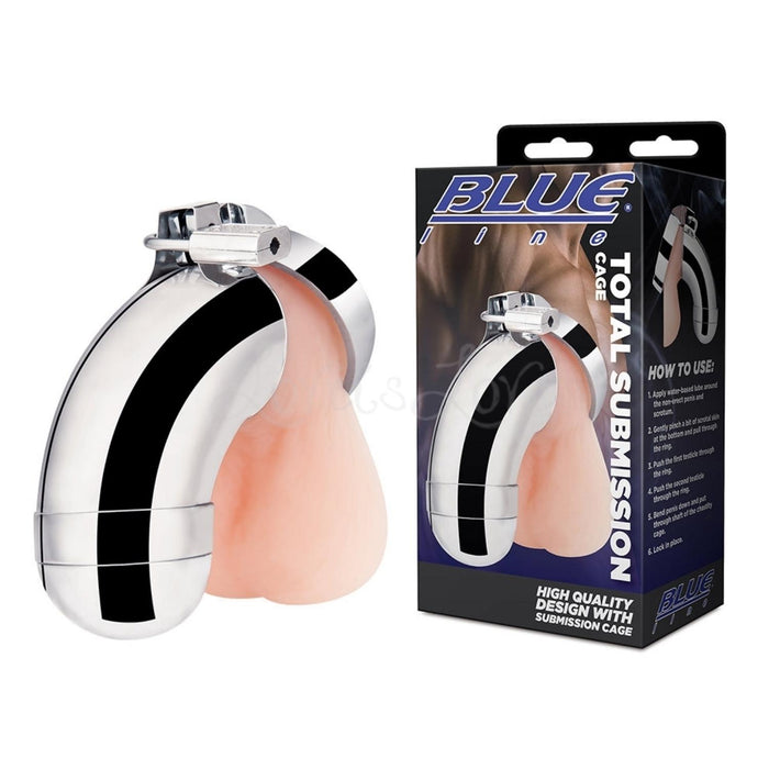 Blueline C&B Total Submission Chastity Cock Cage Metal