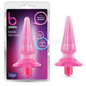 Blush B Yours Basic Vibra Plug Pink buy in Singapore Loveislove U4ria