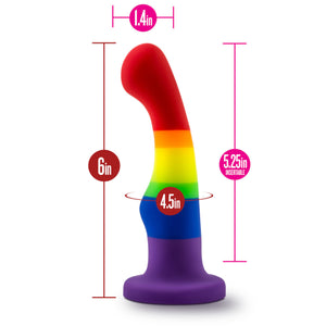 Blush Novelties Avant Pride P1 Silicone Plug Dildo 6 Inch Freedom Buy in Singapore LoveisLove U4Ria 