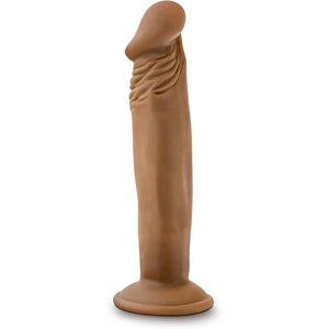 Blush Novelties Dr. Skin Dr. Small 6 Inch Dildo with Suction Cup Mocha love is love buy sex toys in singapore u4ria loveislove