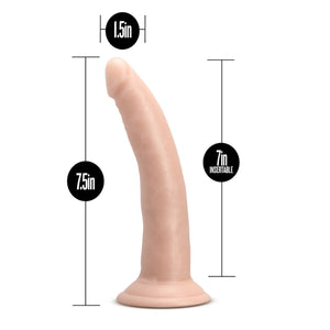 Blush Novelties Dr. Skin Glide 7.5 inch Self Lubricating Dildo Vanilla or Chocolate buy in Singapore LoveisLove U4ria