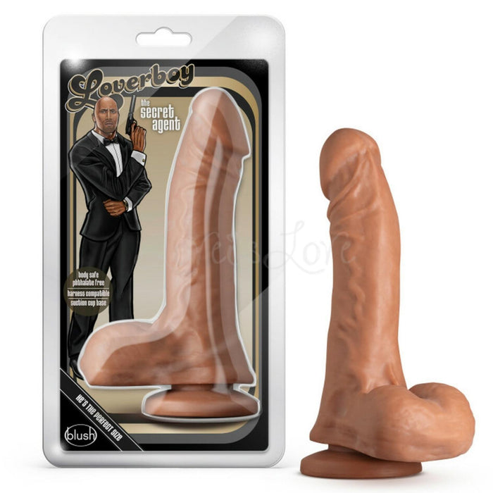 Blush Loverboy The Secret Agent 8.25 Inch Dildo in Mocha