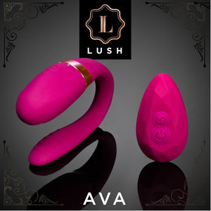 Blush Novelties Lush Ava Velvet Couple Vibrator with Remote Buy in Singapore LoveisLove U4Ria 