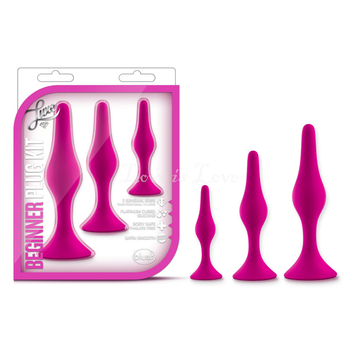 Blush Luxe Beginner Plug Kit Pink (Set of 3 Pcs)