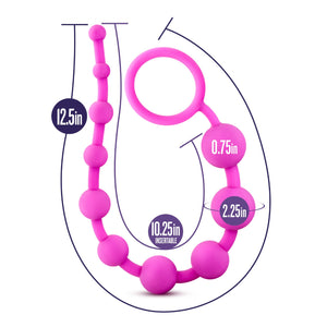 Blush Novelties Luxe Silicone 10 Beads Pink Buy in Singapore LoveisLove U4Ria 