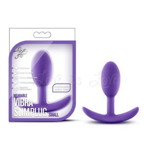 Blush Novelties Luxe Wearable Vibra Slim Plug Purple or Black Buy in Singapore LoveisLove U4Ria