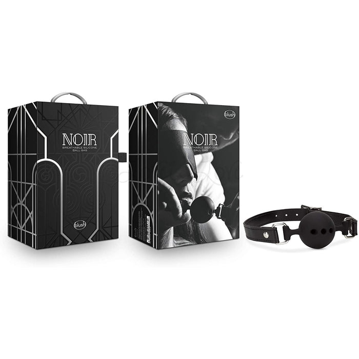 Blush Novelties Noir Breathable Silicone Ball Gag Black
