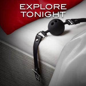 Blush Novelties Noir Breathable Silicone Ball Gag Black Buy in Singapore LoveisLove U4Ria 