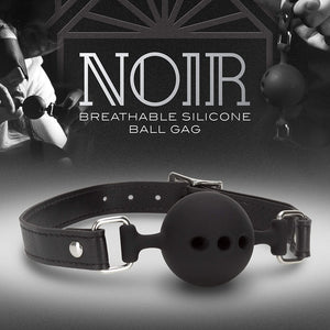 Blush Novelties Noir Breathable Silicone Ball Gag Black Buy in Singapore LoveisLove U4Ria 
