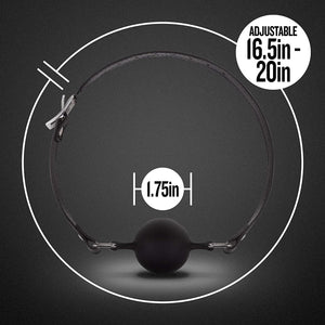 Blush Novelties Noir Breathable Silicone Ball Gag Black Buy in Singapore LoveisLove U4Ria 