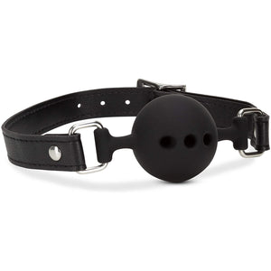 Blush Novelties Noir Breathable Silicone Ball Gag Black Buy in Singapore LoveisLove U4Ria 