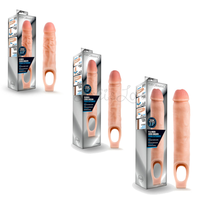 Blush Performance Cock Sheath Penis Extender Vanilla 9 Inch or 10 Inch or 11.5 Inch