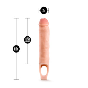 Blush Novelties Performance Plus 9 Inch Cock Sheath Penis Extender Vanilla buy in Singapore LoveisLove U4ria