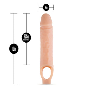 Blush Novelties Performance Plus 9 Inch Cock Sheath Penis Extender Vanilla buy in Singapore LoveisLove U4ria