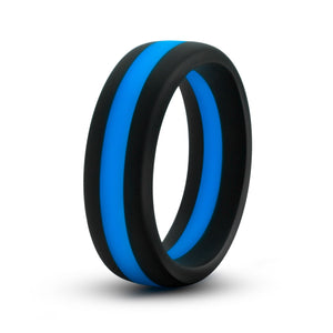 Blush Performance Silicone Go Pro Cock Ring Blue/Black or Black/Black Buy in Singapore LoveisLove U4Ria 