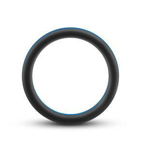 Blush Performance Silicone Go Pro Cock Ring Blue/Black or Black/Black Buy in Singapore LoveisLove U4Ria 