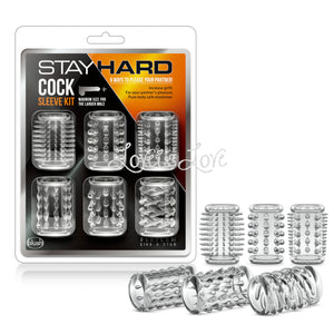 Blush Novelties Stay Hard Cock Sleeve Kit Box of 6 buy in Singapore LoveisLove U4ria