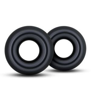 Blush Novelties Stay Hard Donut Rings Oversized Pack Of 2 Pieces Black buy in Singapore Loveislove U4ria