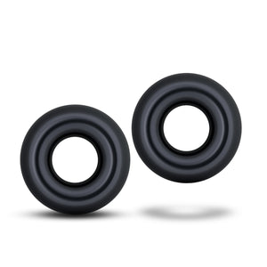 Blush Novelties Stay Hard Donut Rings Oversized Pack Of 2 Pieces Black buy in Singapore Loveislove U4ria