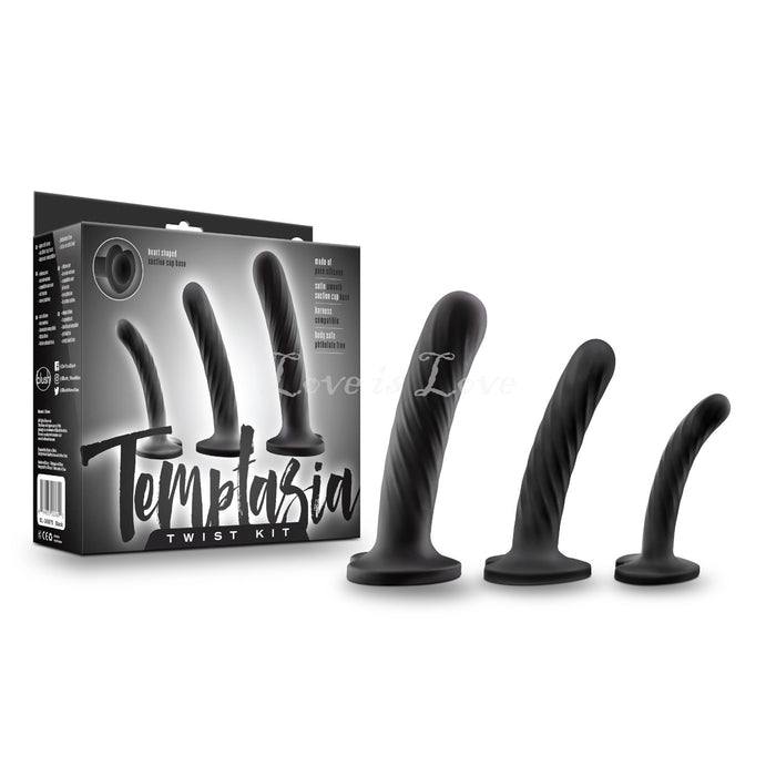 Blush Temptasia Twist Kit Silicone Dong Set of Three Pieces
