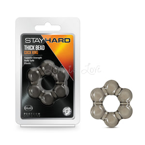 Blush Stay Hard Thick Bead Cock Ring Black  buy in Singapore LoveisLove U4ria