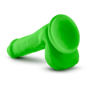 Blush Novelties Neo Dual Density Cock With Balls Neon Green 6 Inch Buy in Singapore LoveisLove U4ria 