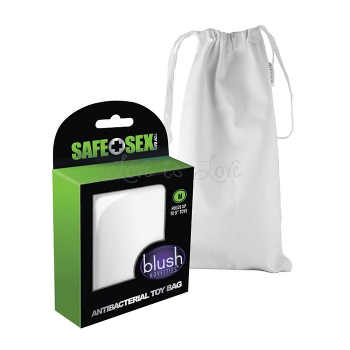 Blush Safe Sex Antibacterial Toy Bag With Lint Lock Technology Medium Size