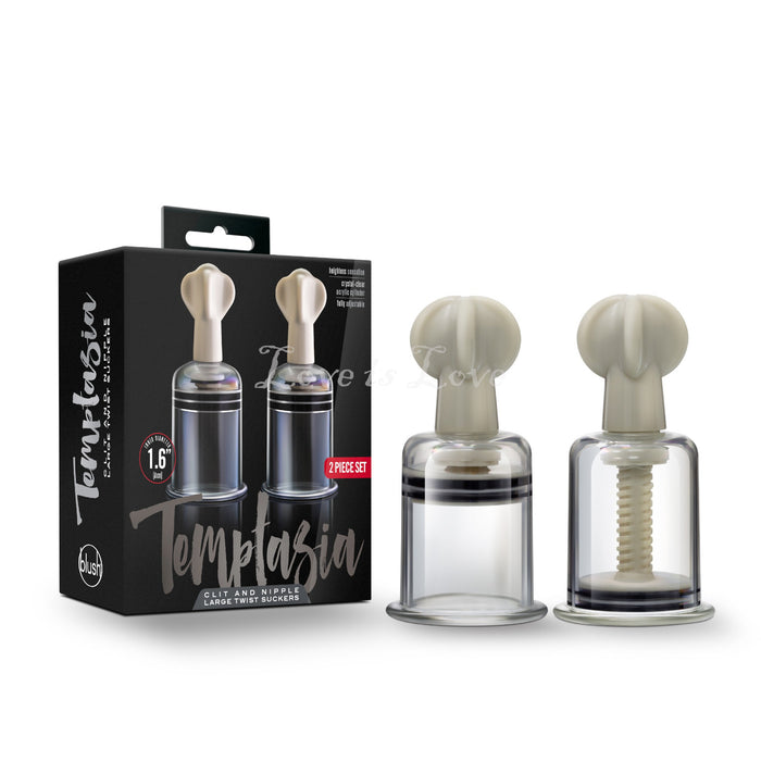 Blush Temptasia Clit And Nipple Large Twist Suckers Set