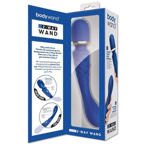 Bodywand Luxe 2-Way Motors 15 Modes Wand Blue