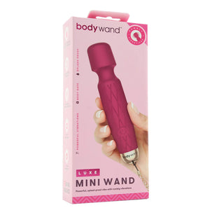 Bodywand Luxe Mini USB Rechargeable Wand Vibrator Pink buy in singapore LoveisLove U4ria