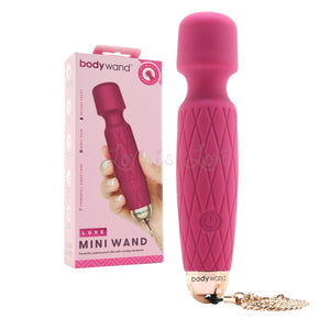 Bodywand Luxe Mini USB Rechargeable Wand Vibrator Pink buy in singapore LoveisLove U4ria