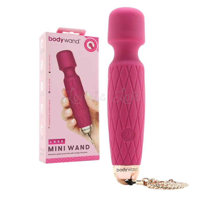 Bodywand Luxe Mini USB Rechargeable Wand Vibrator Pink