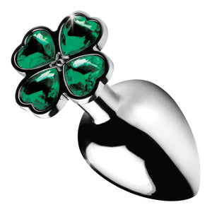 BootySparks Lucky Clover Gem Anal Plug Medium Silver Buy in Singapore LoveisLove U4Ria 