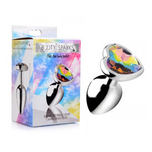 Booty Sparks Rainbow Prism Heart Anal Plug Small or Medium Buy in Singapore LoveisLove U4Ria 