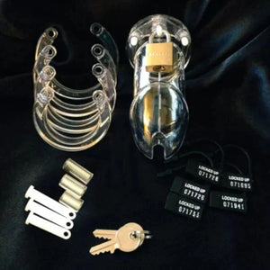 CB-X CB-6000 3.25 Inch Male Chastity Device Clear Buy in Singapore LoveisLove U4Ria 