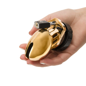 CB-X CB-6000S Gold Male Chastity Cock Cage Kit 2.5 Inch Buy in Singapore LoveisLove U4Ria 