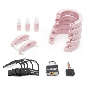 CB-X CB 6000 Pink Male Chastity Cock Cage Kit 3.25 Inch Buy in Singapore LoveisLove U4Ria 